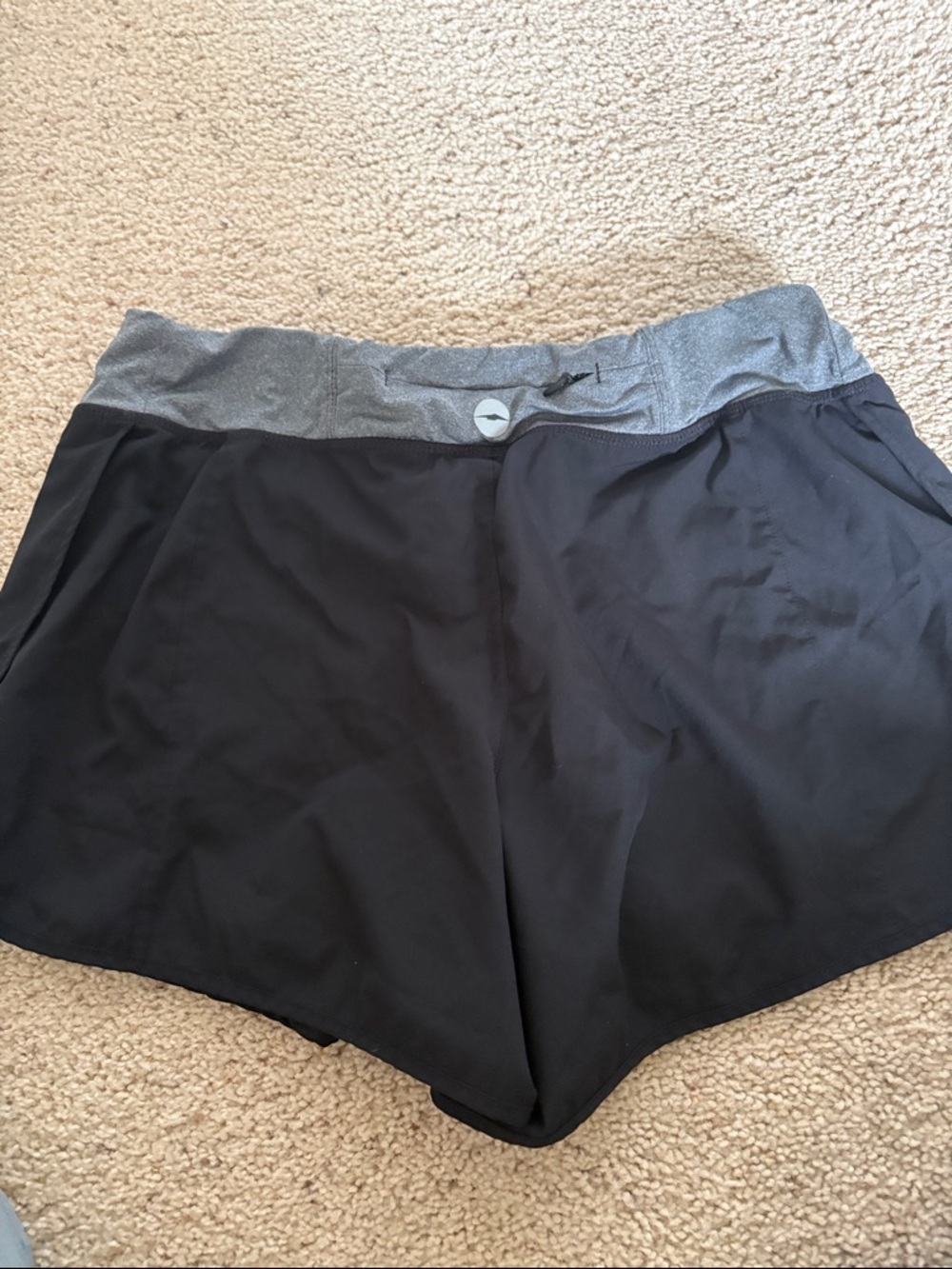 Avia Women's Black Athletic Shorts with Gray Waistband M8-10 - Picture 2 of 5